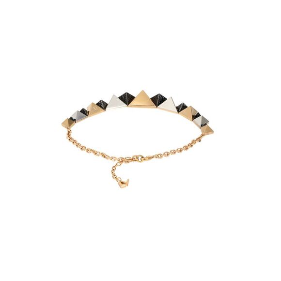 Louis Vuitton Gold Tone Pyramid Stud Necklace - Picture 2 of 8